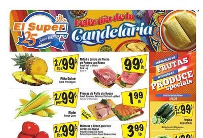 El Super (CA, NM, NV, TX) Weekly Ad Flyer February 2 to February 9