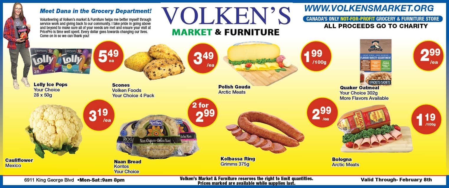 Volken's Market & Furniture Flyer February 2 to 8