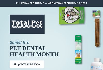 Total Pet Flyer February 3 to 16