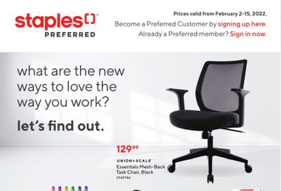 Staples Business Flyer February 2 to 15