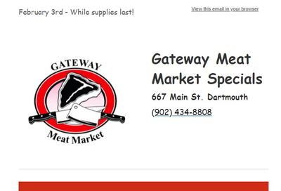 Gateway Meat Market Flyer February 3 to 9