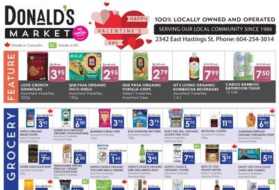 Donald's Market Flyer February 3 to 16