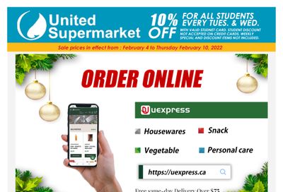 United Supermarket Flyer February 4 to 10