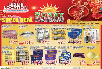 Sunny Supermarket (Leslie) Flyer February 4 to 10