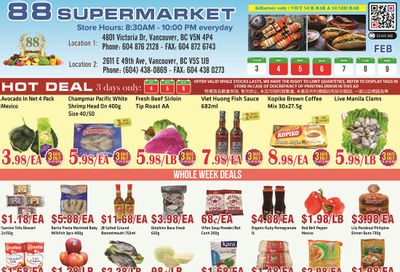 88 Supermarket Flyer February 3 to 9