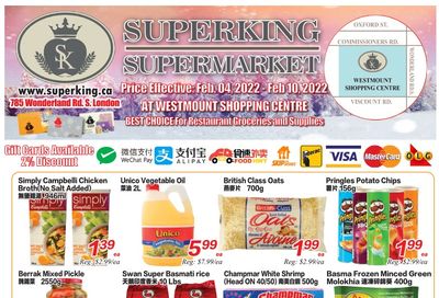 Superking Supermarket (London) Flyer February 4 to 10