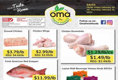 Oma Fresh Foods Flyer February 4 to 10