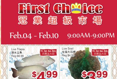 First Choice Supermarket Flyer February 4 to 10