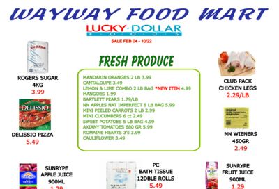 WayWay Food Mart Flyer February 4 to 10
