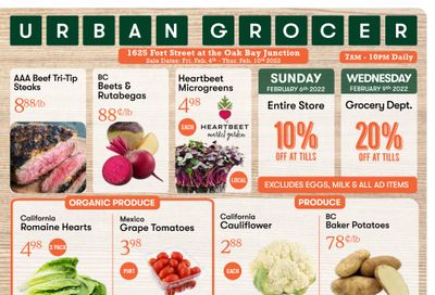 Urban Grocer Flyer February 4 to 10
