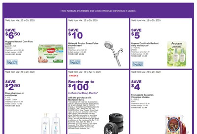 Costco (QC) Weekly Savings March 23 to 29