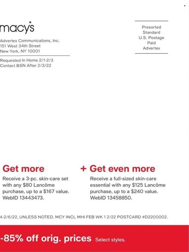 Macy's Weekly Ad Flyer February 6 to February 13