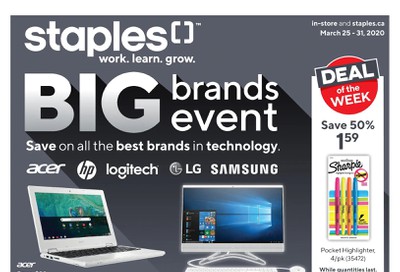 Staples Flyer March 25 to 31