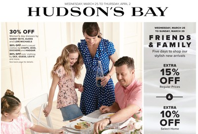 Hudson's Bay Flyer March 25 to April 2