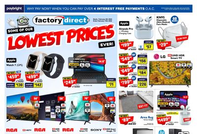 Factory Direct Flyer February 9 to 15