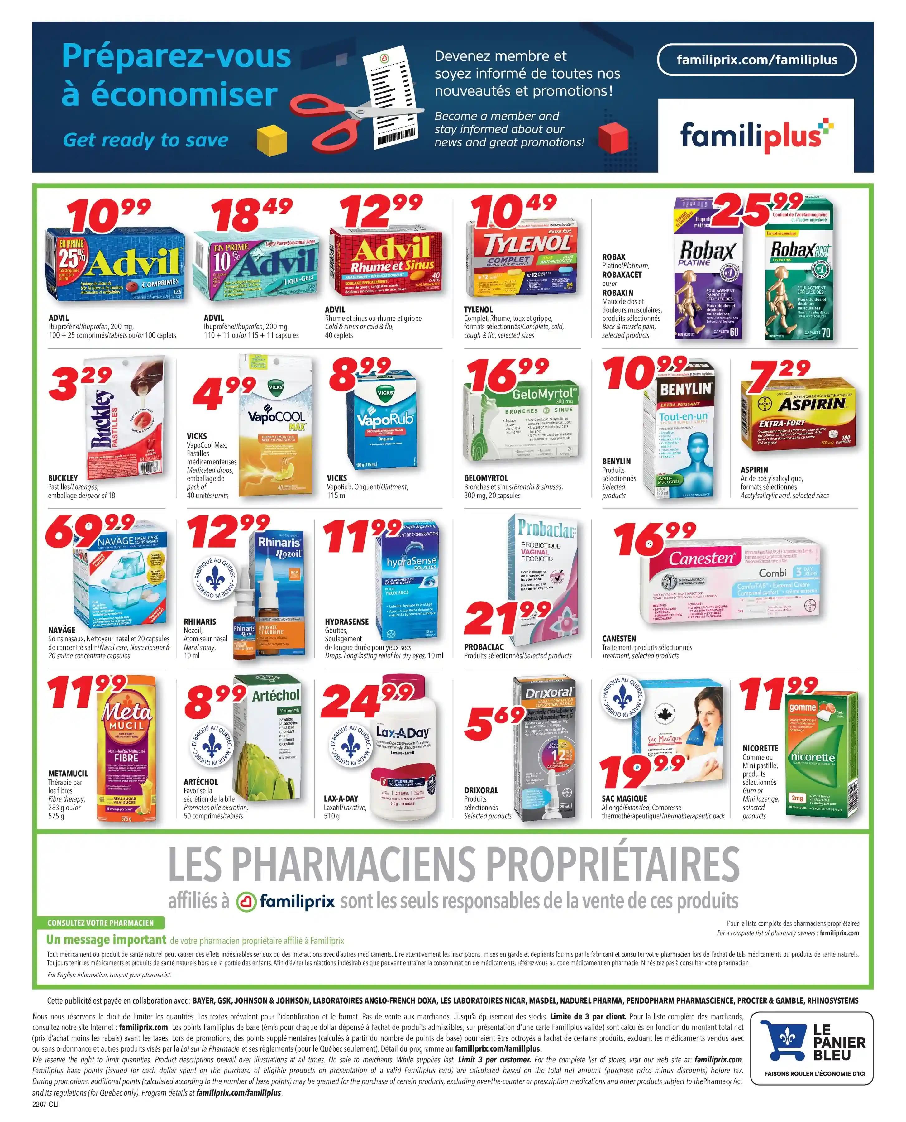 Familiprix Clinique Flyer February 10 to 16