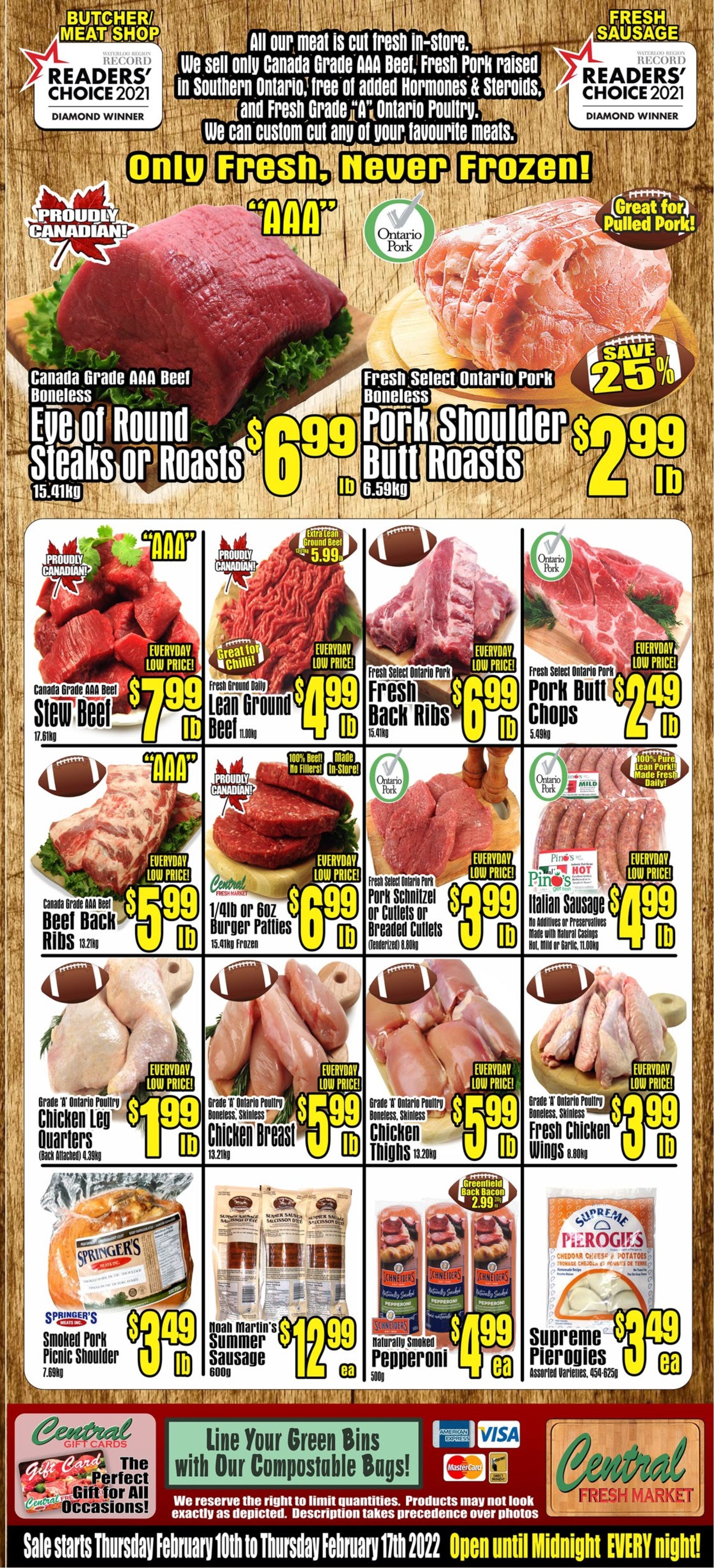 Central Fresh Market Flyer February 10 to 17