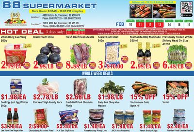 88 Supermarket Flyer February 10 to 16