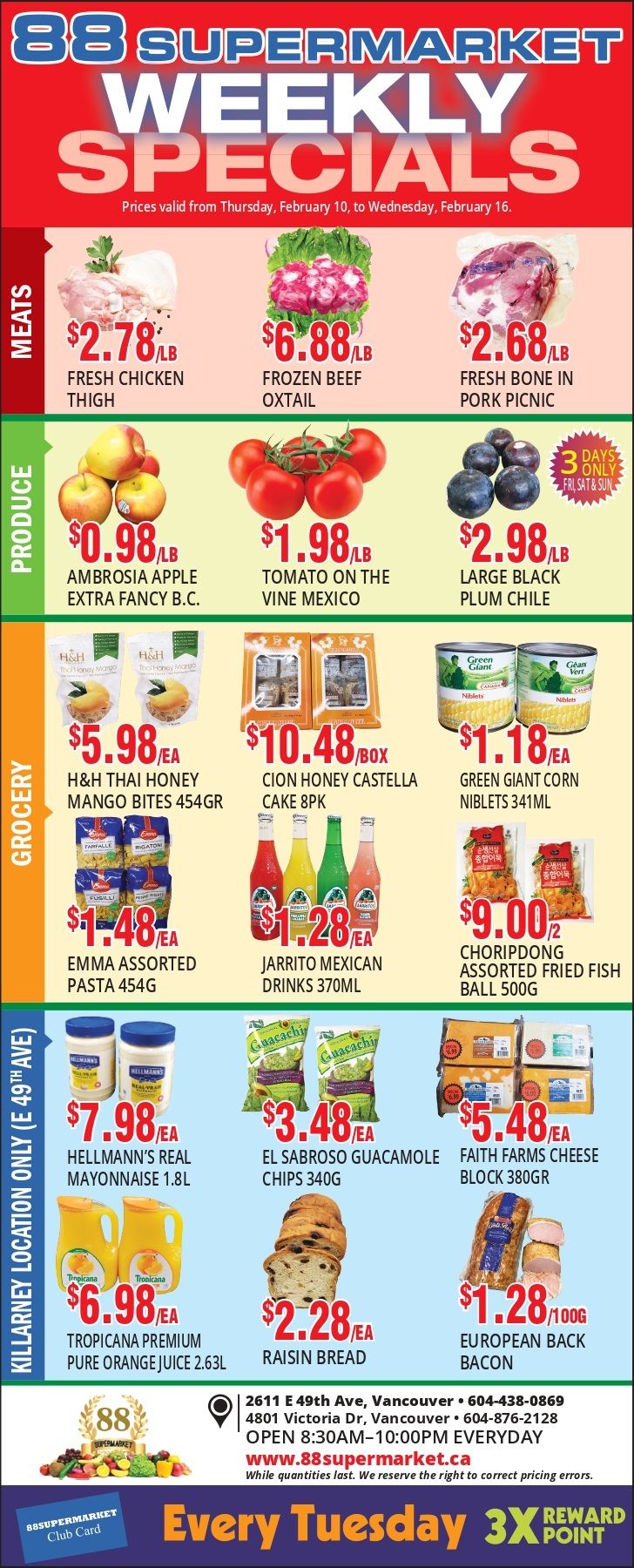 88 Supermarket Flyer February 10 to 16