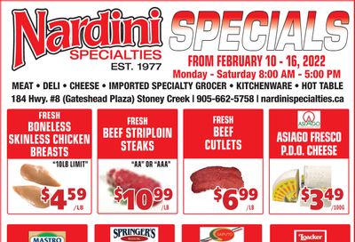 Nardini Specialties Flyer February 10 to 16