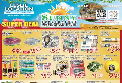 Sunny Supermarket (Leslie) Flyer February 11 to 17