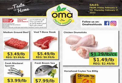 Oma Fresh Foods Flyer February 11 to 17