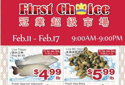 First Choice Supermarket Flyer February 11 to 17