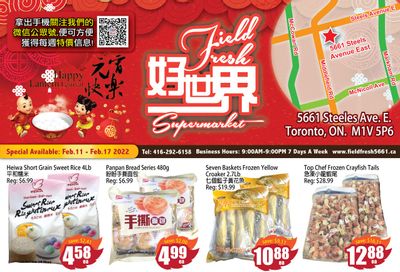Field Fresh Supermarket Flyer February 11 to 17
