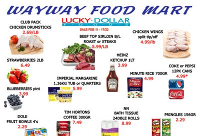 WayWay Food Mart Flyer February 11 to 17