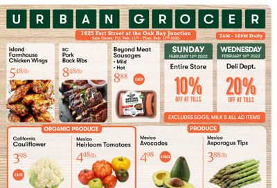 Urban Grocer Flyer February 11 to 17