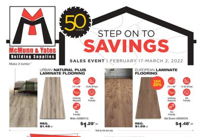McMunn & Yates Building Supplies Flyer February 17 to March 2