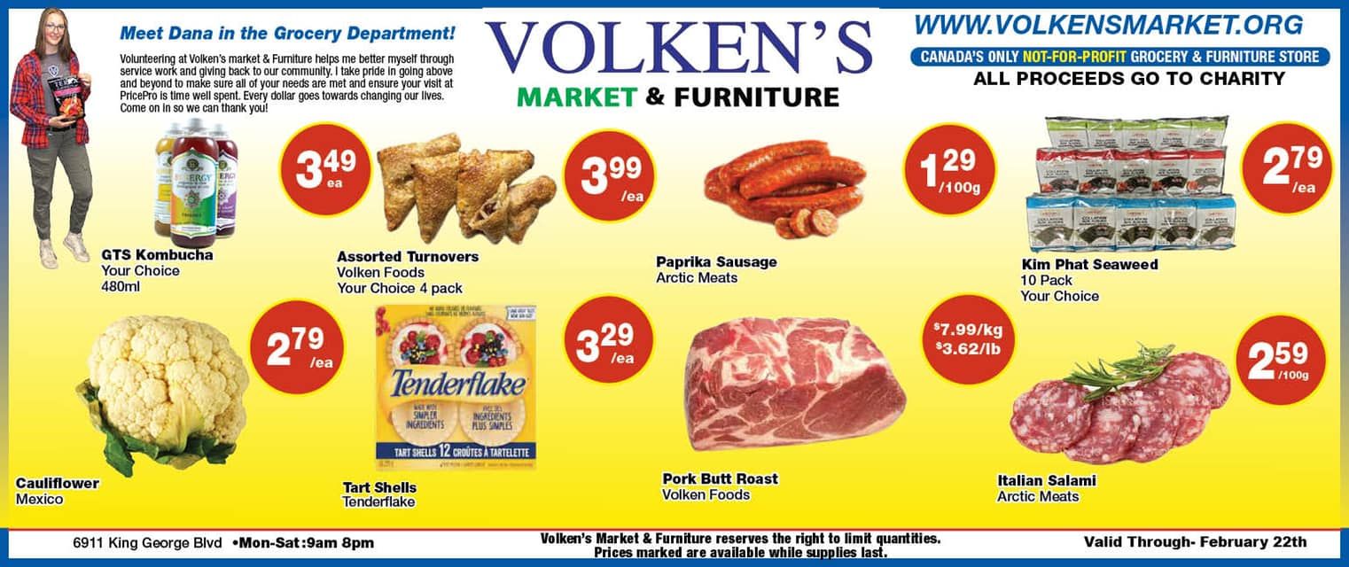Volken's Market & Furniture Flyer February 16 to 22