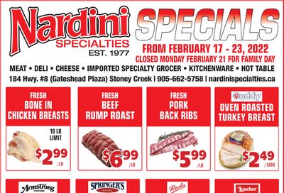 Nardini Specialties Flyer February 17 to 23