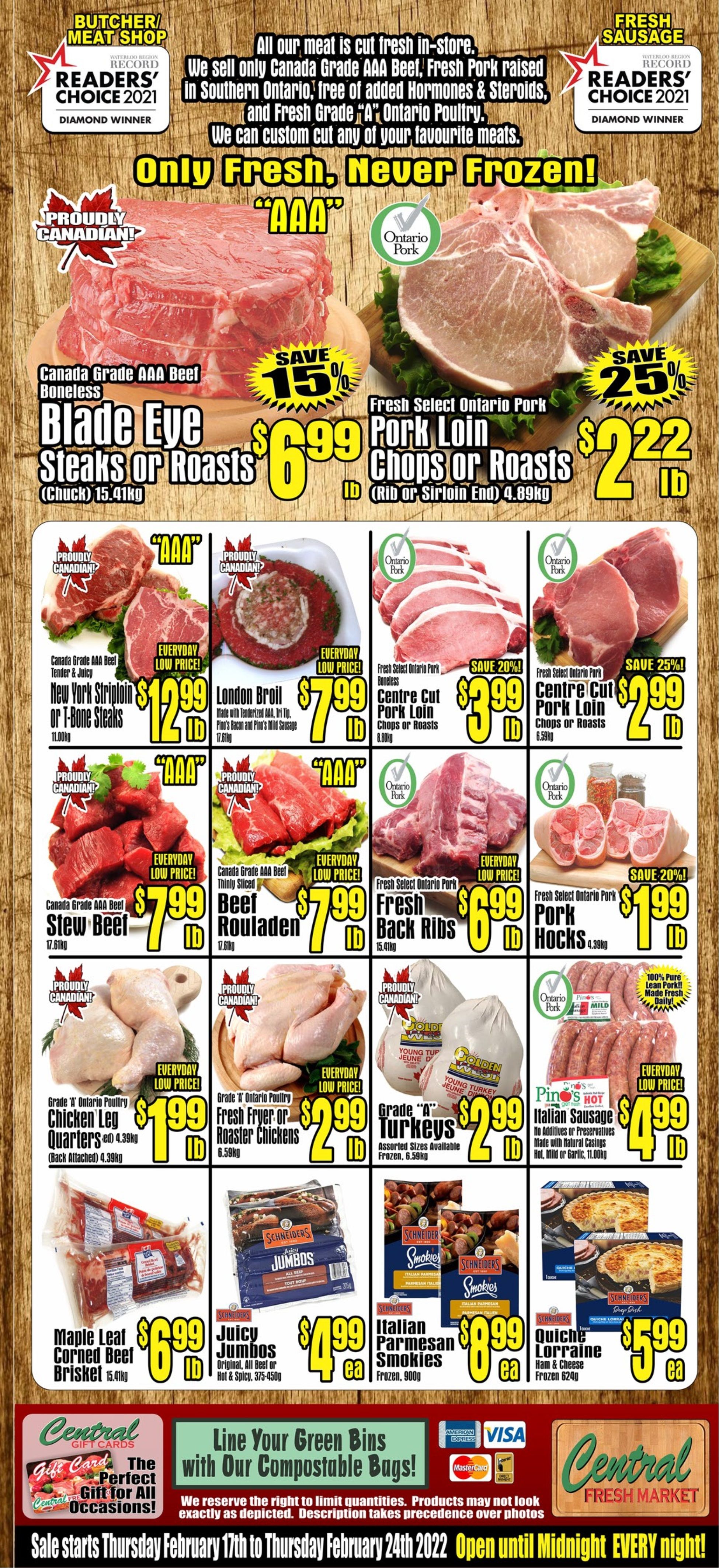 Central Fresh Market Flyer February 17 to 24