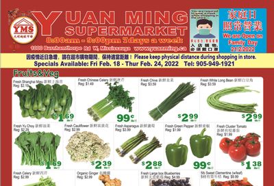 Yuan Ming Supermarket Flyer February 18 to 24