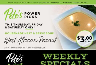 Pete's Fine Foods Flyer February 17 to 23
