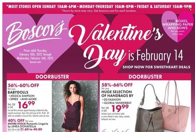 Boscov's (CT, DE, MD, NJ, NY, PA) Weekly Ad Flyer February 17 to February 24