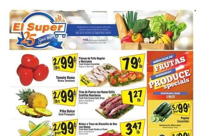 El Super (CA, NM, NV, TX) Weekly Ad Flyer February 17 to February 24