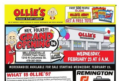 Ollie's Bargain Outlet (GA) Weekly Ad Flyer February 17 to February 24