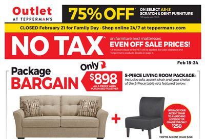 Outlet at Tepperman's Flyer February 18 to 24