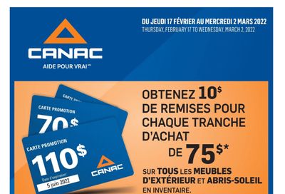 Canac Flyer February 17 to March 2