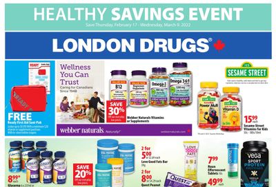 London Drugs Healthy Savings Event Flyer February 17 to March 9