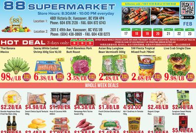 88 Supermarket Flyer February 17 to 23
