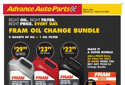 Advance Auto Parts Weekly Ad Flyer February 17 to February 24
