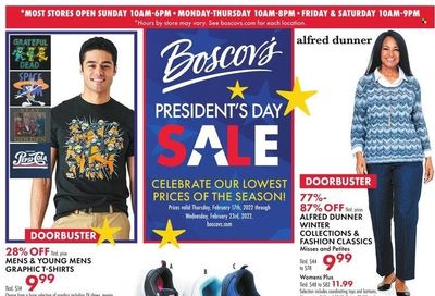 Boscov's (CT, DE, MD, NJ, NY, PA) Weekly Ad Flyer February 17 to February 24