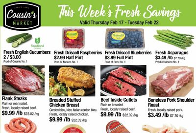 Cousin's Market Flyer February 17 to 22