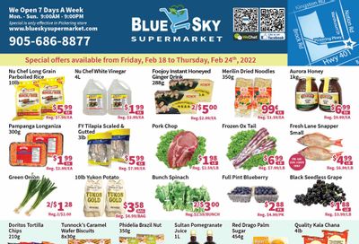 Blue Sky Supermarket (Pickering) Flyer February 18 to 24