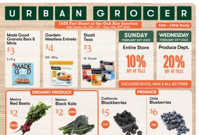 Urban Grocer Flyer February 18 to 24