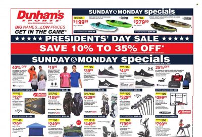 Dunham's Sports (TN) Weekly Ad Flyer February 20 to February 27