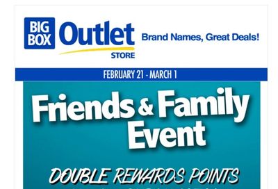 Big Box Outlet Store Flyer February 21 to March 1